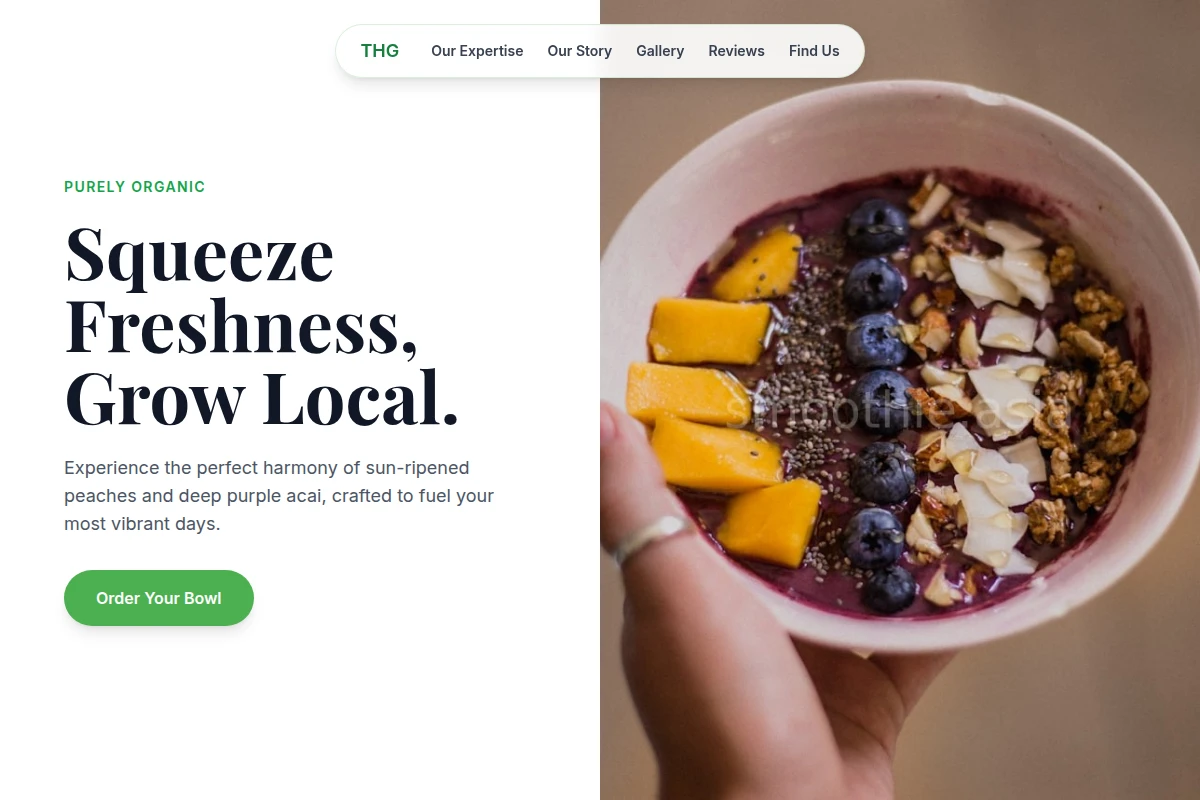 Peach Acai Bowl