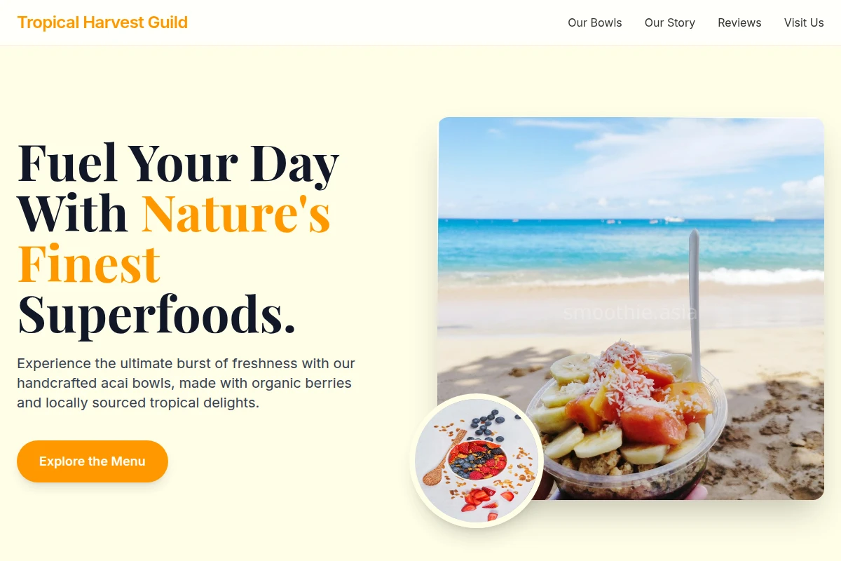Blender Acai Bowl