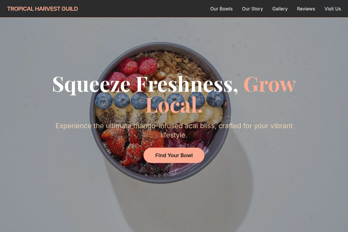 Mango Acai Bowl