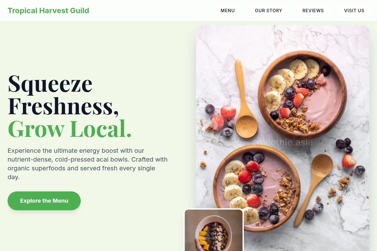 Cold-pressed Acai Bowl