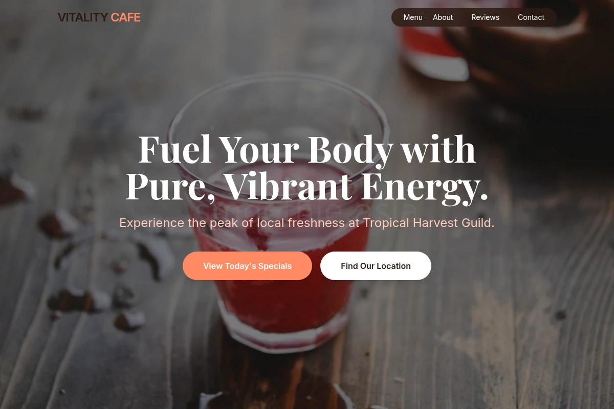 Vitality Health Food Cafe