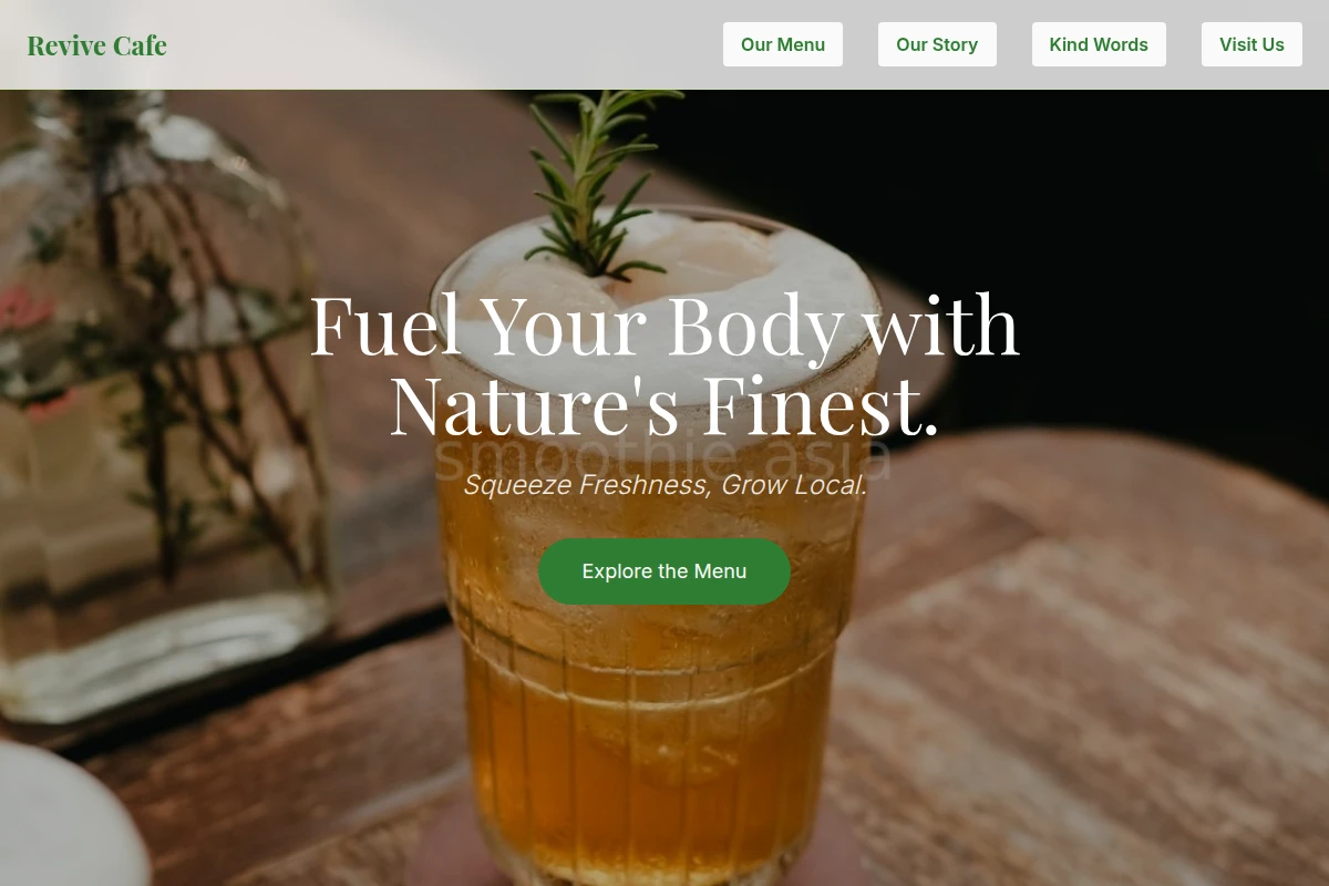 Revive Health Food Cafe