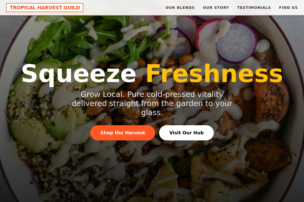 Cold-pressed Vegan Food